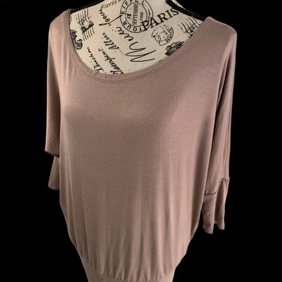 *NWT sinlu womens small taupe blouse - Picture 4 of 11